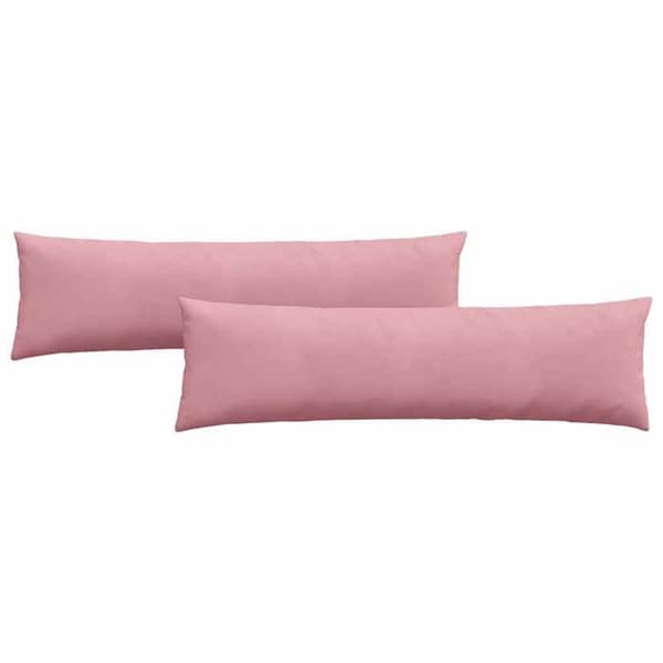 Maison Exclusive - Sohvatyynyt 2 kpl Sametti Vaaleanpunainen 145 x 40 cm Ros