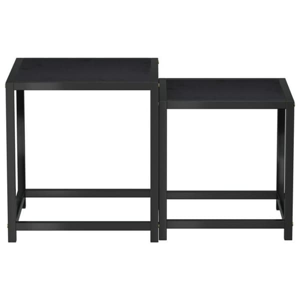 Maison Exclusive - Teepöydät 2 kpl MDF Musta