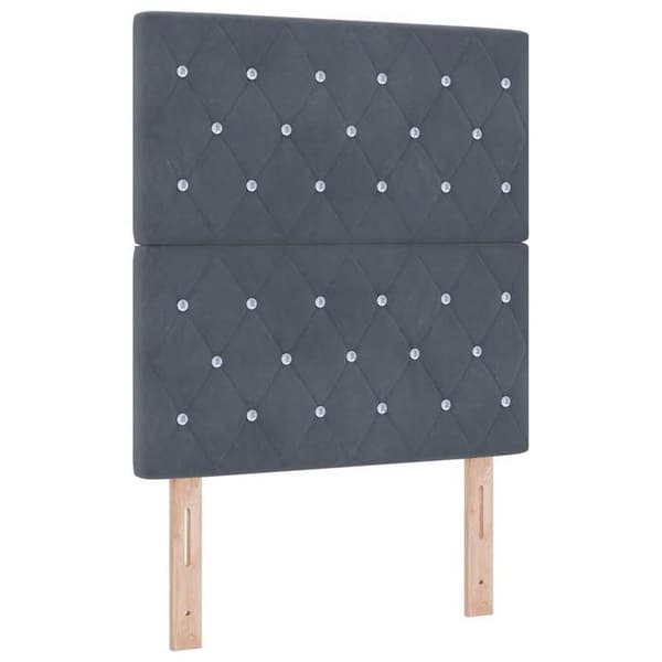 Maison Exclusive - Mörkgrå sänggavel 80 cm Sammet