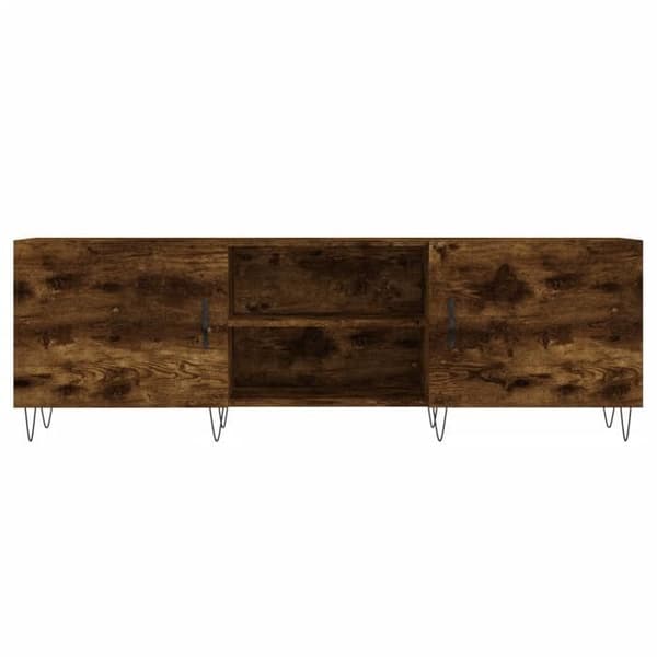 TV-møbel - MAISON EXCLUSIVE - 150x30x50 cm - Røget eg - Ingeniørtræ - 4 rum Rökt ek