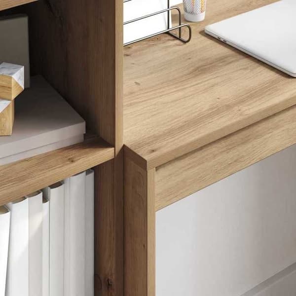 Maison Exclusive - Håndlavet egetræskontor 80 x 40 x 76 cm Ek