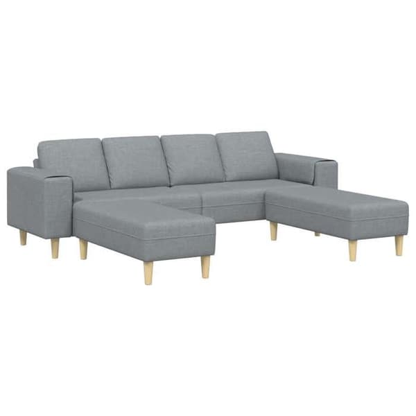 Soffa 3 platser - EXKLUSIV HEM - Modern - Ljusgrå - Andningsbart polyester - Skumfyllning mot nedfall Ljusgrått