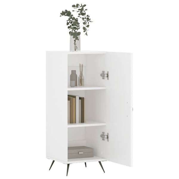 Maison Exclusive - Vit buffé 34,5x34x90 cm ingenjörsträ