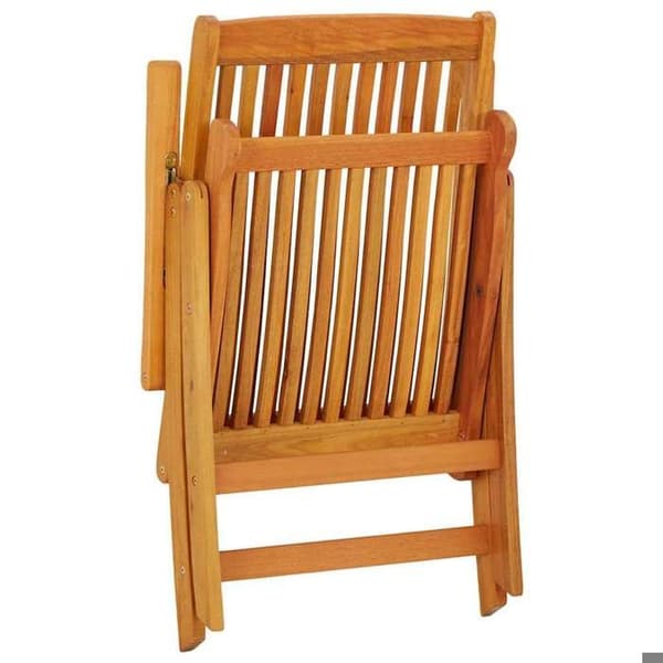 Maison Exclusive - 2 stk. sammenklappelige stole i massivt eucalyptus træ
