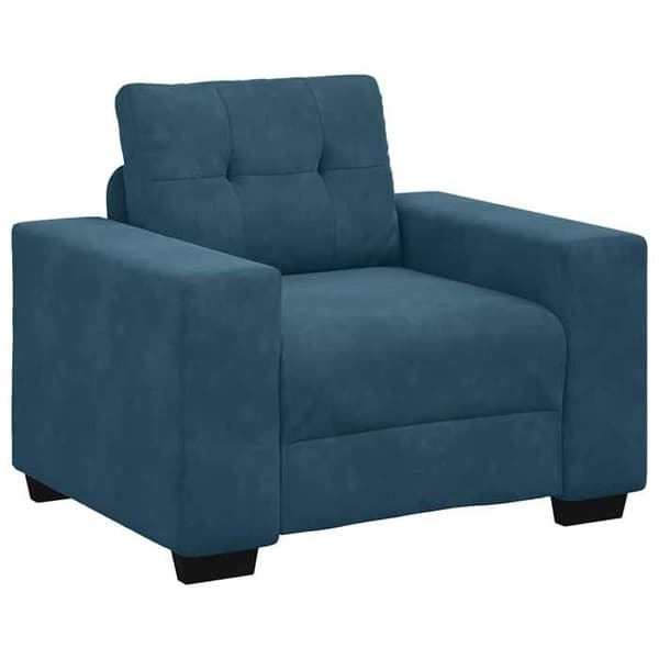 Maison Exclusive - Sininen nojatuoli sohva 100x78x80 cm sametti