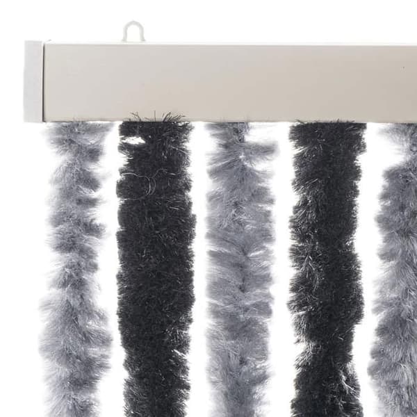 Maison Exclusive - Grå og sort myggenet 100x200 cm chenille