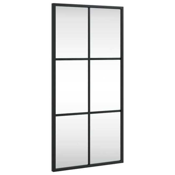 Maison Exclusive - Svart väggspegel 30x60 cm rektangulär järn