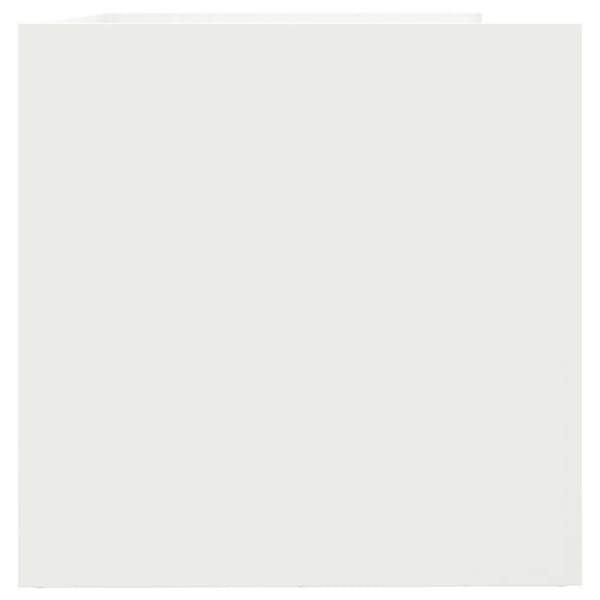 Maison Exclusive - Vit kruka 62x40x39 cm stål