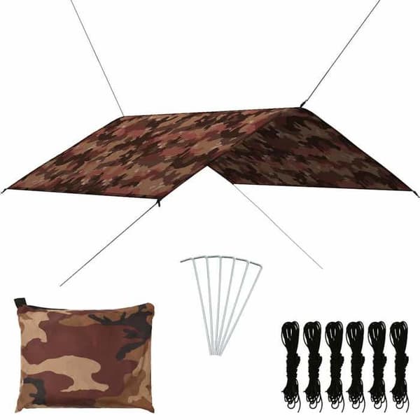 Maison Exclusive - Udendørs presenning 4x4 m Camouflage
