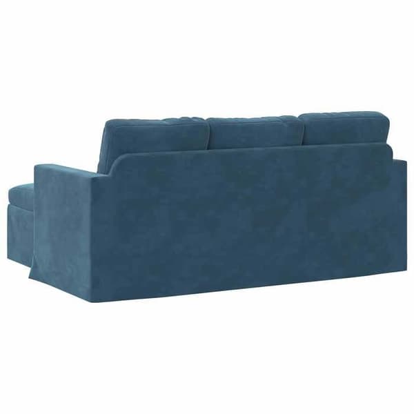 Soffa - EXKLUSIVT HEM - 178 x 134 x 80 cm - Blå - Sammet - Robust metallram Blå