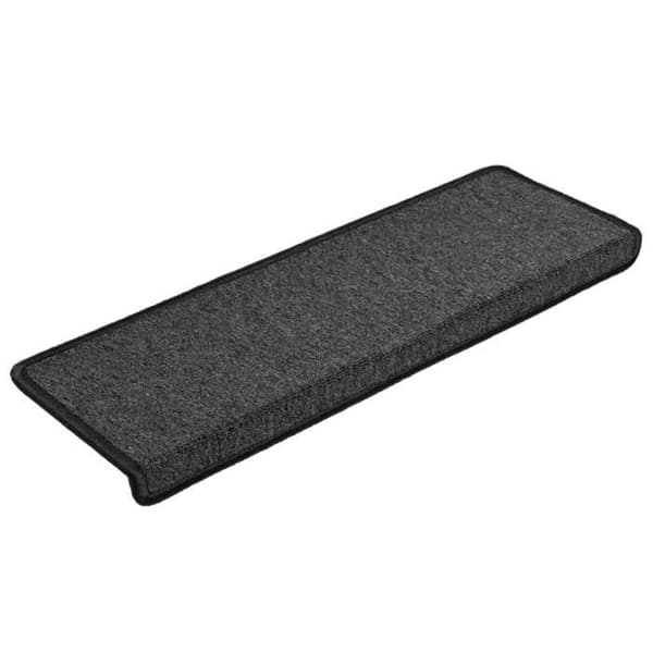 Maison Exclusive - Trappe tæppe 15 dele 65 x 21 x 4 cm Antracit Rektangulær kant antracit
