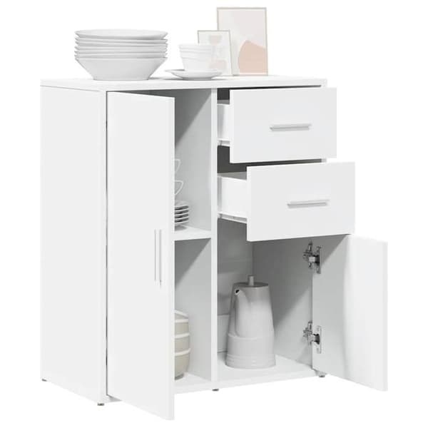 Maison Exclusive - Vit buffé 60x31x70 cm i ingenjörsträ Vit