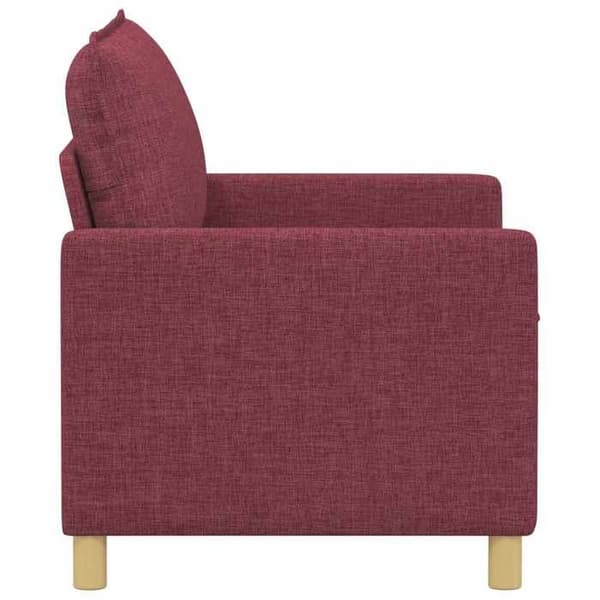 Maison Exclusive - Soffa Bordeaux 126 x 81 x 87,5 cm Tyg