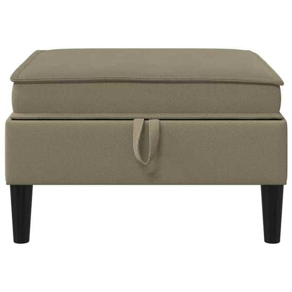 Maison Exclusive - Puff med Opbevaring Kaki Velour