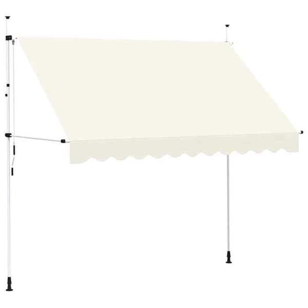 Maison Exclusive - Manuell utdragbar markis 300 cm Kräm Grädde