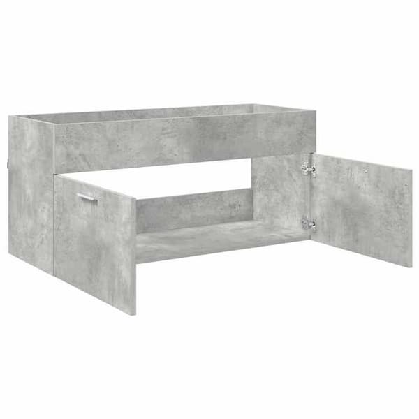 Maison Exclusive - Vaskeskab Grå beton Ingeniørtræ