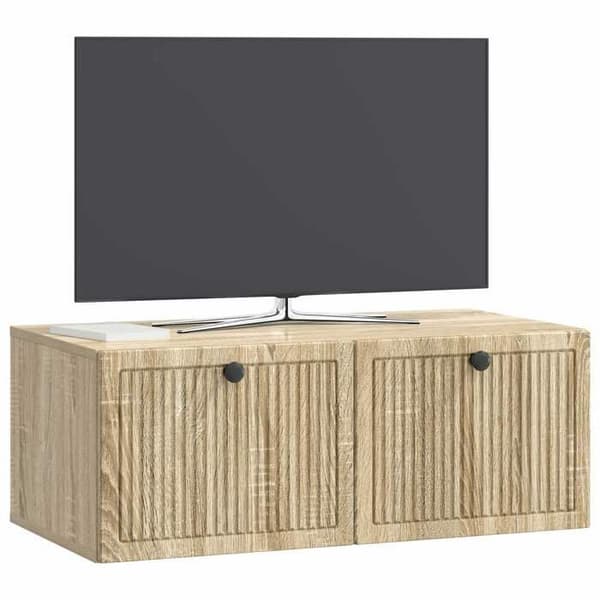 Exklusivt Hem - Väggmonterad TV-möbel Väggmontering Ek Sonoma 78,5 x 41 x 30 cm