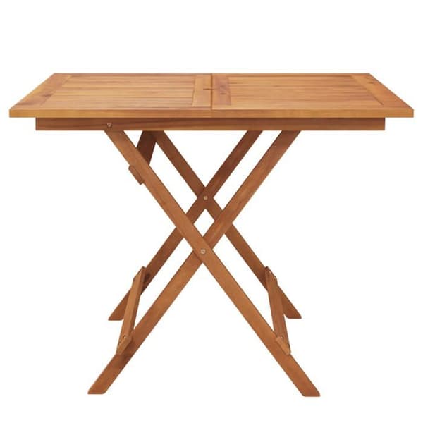 Maison Exclusive - Fällbord för trädgård 90x90x75 cm i solid akaciaträ