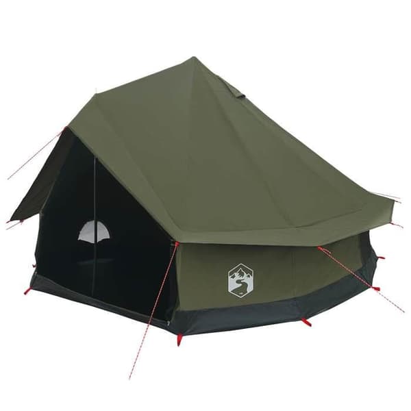 Maison Exclusive - Perheteltta 8 hengelle, armeijan vihreä, polycotton