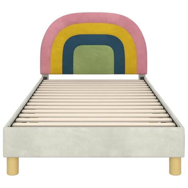 Maison Exclusive - Sengestel til børn med hovedgærde Creme 90 x 200 cm Grädde