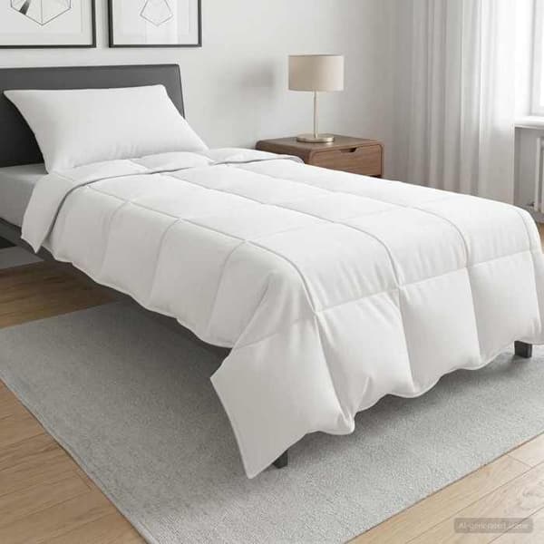 Maison Exclusive - Duvetset 2 pc 137 x 200 cm Vinter Bambus Vit