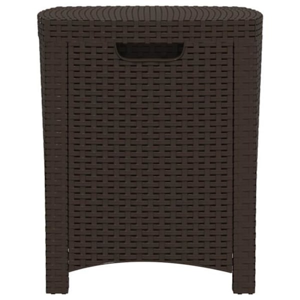 Haveopbevaringsboks 39x39x46 cm PP Rattan Brown46 [cm]