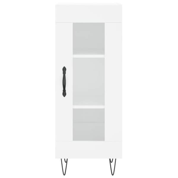 Maison Exclusive - Vit buffé 34,5x34x90 cm ingenjörsträ