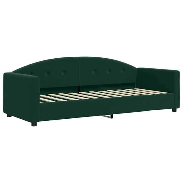 Maison Exclusive - Dagbädd med mörkgrön madrass 90x200 cm sammet Mörkgrön