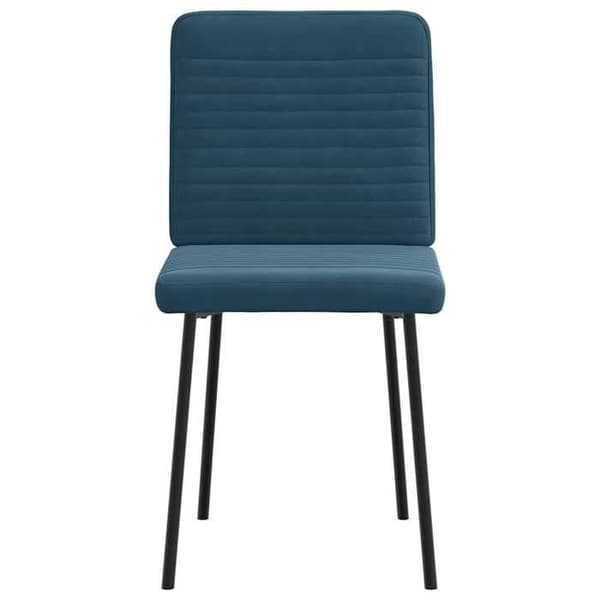 Maison Exclusive - Spisestole sæt af 4 Blå Velour Blå