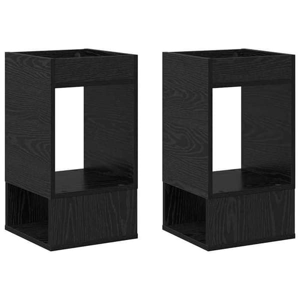 Maison Exclusive - Sidebord 2 dele Sort eg 30 x 30 x 56 cm