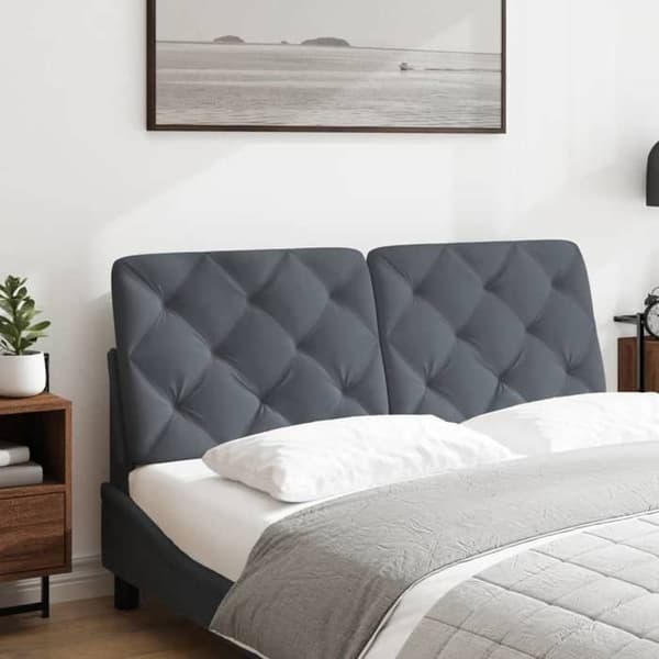 Maison Exclusive - Mörkgrå sänggavelkudde 137 cm sammet