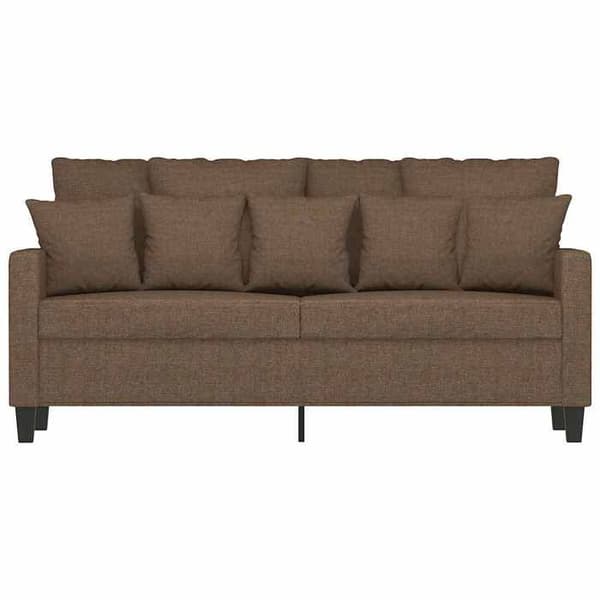Maison Exclusive - Soffa 2-sits Brun 140 cm Tyg