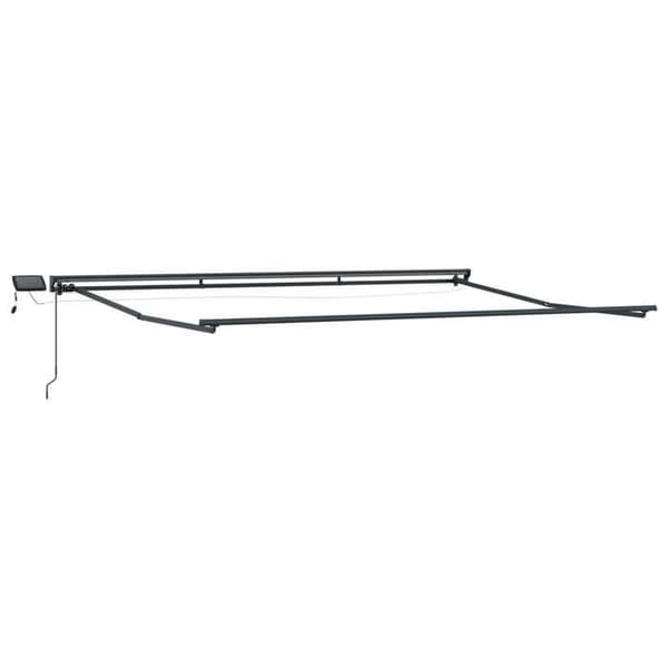 Maison Exclusive - Manuell rullgardinsram med LED-lampor