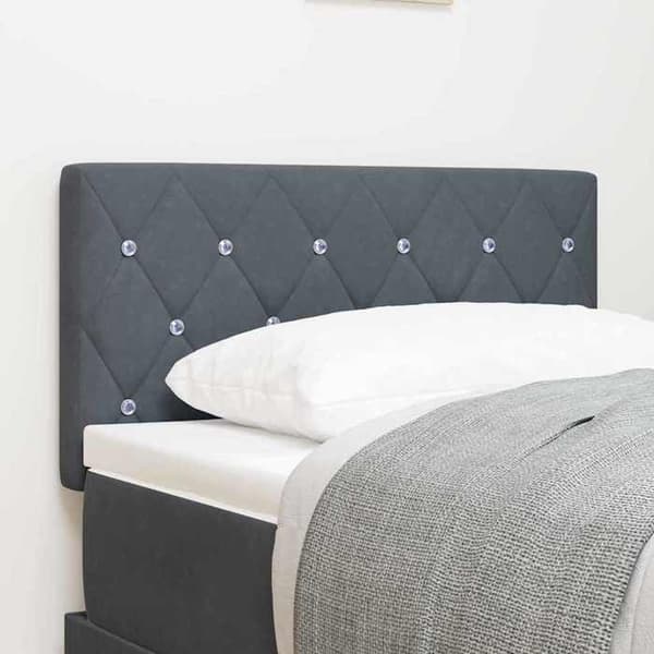 Maison Exclusive - LED-pääty, jossa tummanharmaat LED-nauhat, 80 cm, sametti Mörkgrå (sammet)