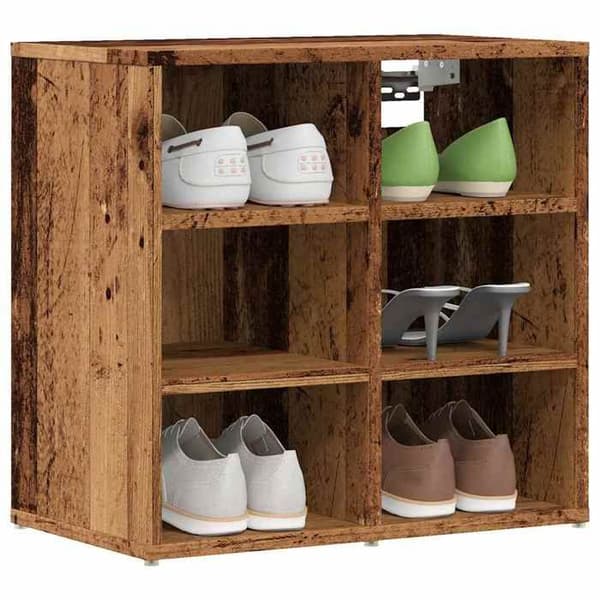 Maison Exclusive - Kengätelineet 2 kpl vanha puu 52x30x50 cm