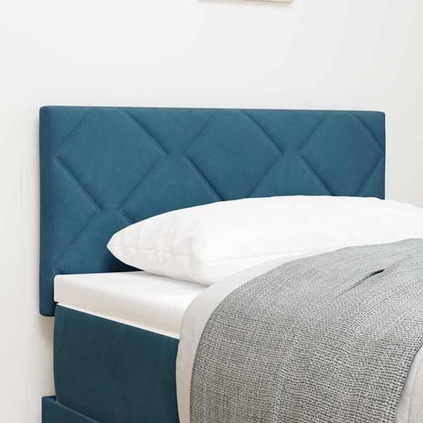 Maison Exclusive - Hovedgærde LED Mørkeblå 80 cm Velour Mörkblå