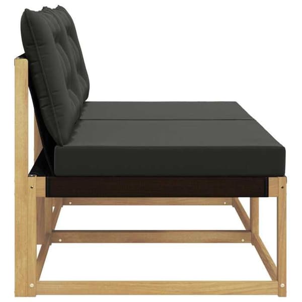 Maison Exclusive - Sofa til udendørs brug i massiv hvid akacietræ Vit