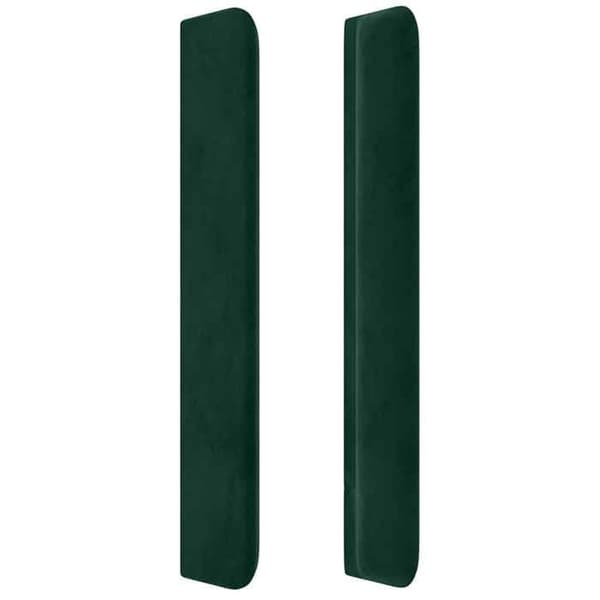 Maison Exclusive - Päätylevy korvilla Tummanvihreä 83x16x118/128 cm Sametti