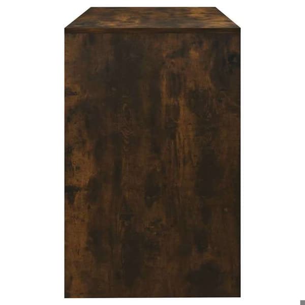 Kontor - EKSKLUSIVT HUS - Røget eg 101x50x76,5 cm - Spånplade - 2 skuffer - Robust konstruktion Rökt ek
