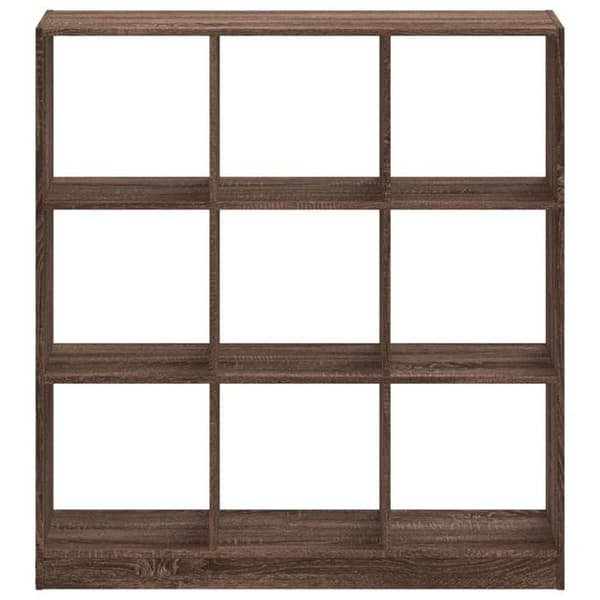 Maison Exclusive - Bibliotek ek brun 102x32x108 cm ingenjörsträ