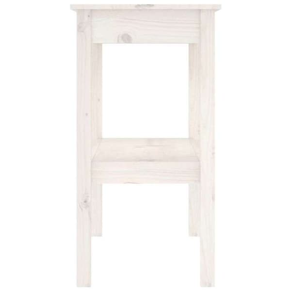 Maison Exclusive - Konsolbord Hvid 110x40x75 cm Solid fyrretræ
