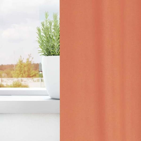 Maison Exclusive - Mørklægningsgardiner med ringe 2 stk Terracotta 225 x 140 cm