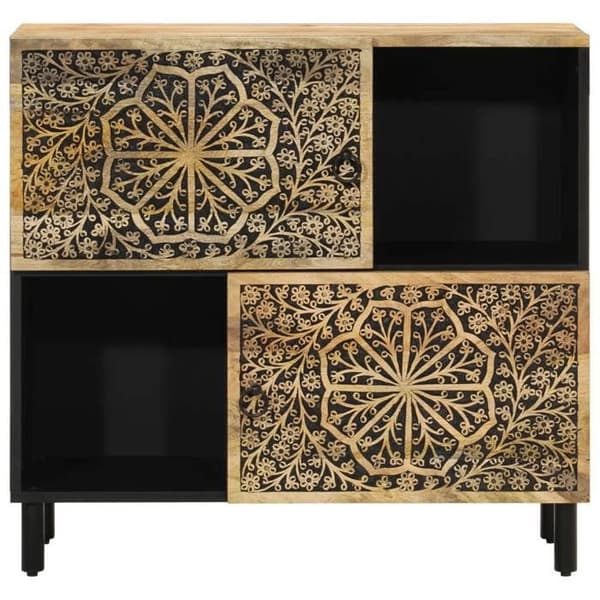 Maison Exclusive - Sidoarmar 80x33x75 cm massiv mangoträ