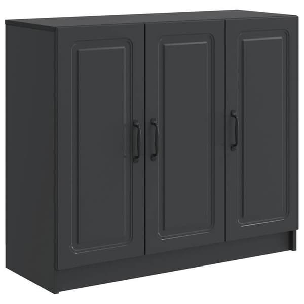 Maison Exclusive - Buffet Sort 89 x 34,5 x 77 cm Ingeniørtræ
