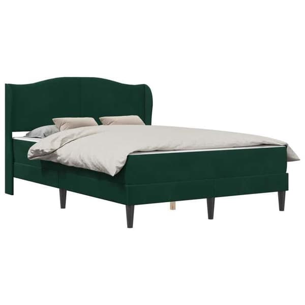 Sengestel - EKSKLUSIV HUS - 120 x 200 cm - Velour - Mørkegrøn - Opbevaring under sengen Mörkgrön