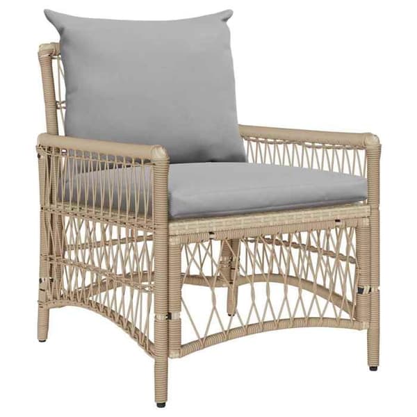 Maison Exclusive - Beige polyrottinki puutarhatuoli beige