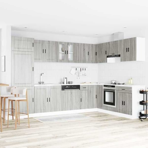 Maison Exclusive - Porto 2-delt underskabs møbel Grå 80 x 46 x 81,5 cm Grå