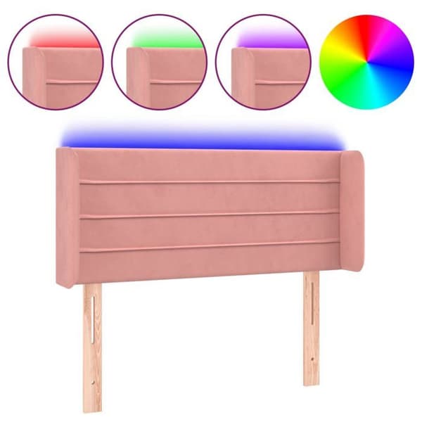 Maison Exclusive - LED-päätyruutu Rose 103x16x78/88 cm Sametti Ros