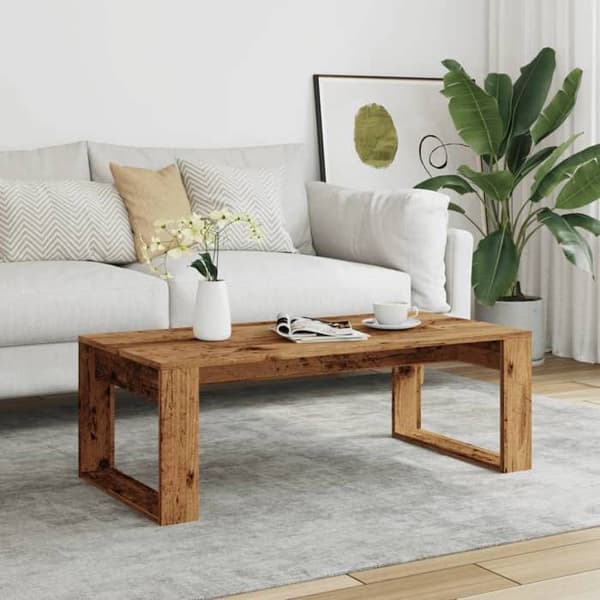 Bord - EKSKLUSIV HUS - Gamle træ - Ingeniørtræ - 102x50x35 cm - Rektangulær Gammalt trä