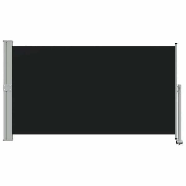 Sammenklappelig sidebutik - EKSKLUSIV HUS - 140 x 300 cm - Sort - UV-bestandig polyester - Fremspring 3 m Svart